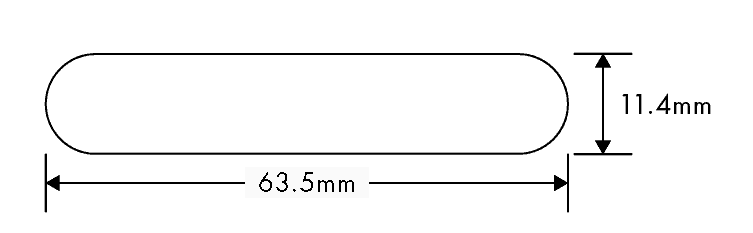 63mm flat measurement